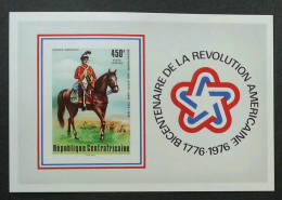 Central Africa American Revolution Bicentennial 1976 (miniature Sheet) MNH *imperf - Centrafricaine (République)