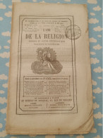 Journal L'AMI DE LA RELIGION  Septembre 1858 Sommaire LA ROCHELLE / BAYONNE / IRLANDE / COUTANCE / TRAITE FRANCO CHINOIS - 1850 - 1899