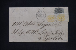 ITALIE - RARE Paire De Taxe De Spoleta Sur Lettre De Rome - Lettre Signée Scheller - L 147853 - Postage Due