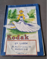 Pochette Ancienne Pour Photo & Négatif - Publicité KODAK  Studio LASCH à BEAULIEU SUR MER - Matériel & Accessoires