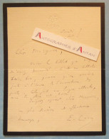 ● L.A.S Elme-Marie CARO Philosophe Né à Poitiers - à Une Marquise - Billet Lettre Autographe - Ecrivains