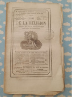 Journal L'AMI DE LA RELIGION Septembre1858 Sommaire PORTUGAL / CHALON / VARSOVIE / ESPAGNE / ETATS UNIS / PORTIEUX / SUI - 1850 - 1899