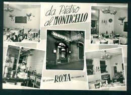 MT349 - DA PIETRO AL MONTICELLO - ROMA - 5 VEDUTE - RISTORANTE - Cafes, Hotels & Restaurants