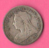 Great Britain England ONE Shilling 1900 Gran Bretagna Victoria Queen Silver Coin - I. 1 Shilling