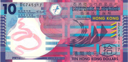 HONG KONG P401e 10 DOLLARS 2018 #DC  UNC. - Hongkong