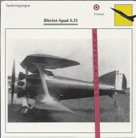 Vliegtuigen.- Jachtvliegtuigen. Blériot-Spad S.51. Frankrijk - Autres & Non Classés