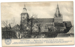 Soignies - Eglise St-Vincent (Vue De L'ex Place) - Soignies