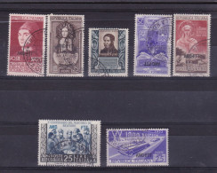 1953 Italia Italy Trieste A 7 Serie USATE: Antonello, Corelli, Bassi, S.Chiara, 1000 Miglia, Belfiore, Merito Al....USED - Gebraucht