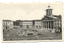 Bruxelles - Place Royale (Monument Godefroid De Bouillon Et Eglise St Jacques-sur-Coudenberg) - Bruxelles-ville