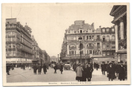 Bruxelles - Boulevard Anspach Et La Bourse - Brussel (Stad)