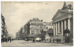 Bruxelles - La Bourse Et Le Boulevard Anspach - Brussel (Stad)