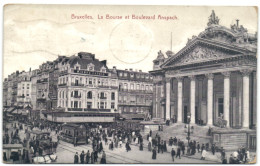 Bruxelles - La Bourse Et Le Boulevard Anspach - Brussel (Stad)