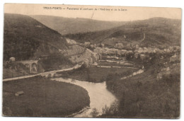 Trois-Ponts - Panorama Et Confluent De L'Amblève Et De La Salm - Trois-Ponts