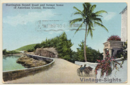 Bermuda / Antilles: Harrington Sound Road & Former Home Of American Consul (Vintage PC 1938) - Bermuda