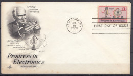 ⁕ USA 1973 ⁕ Progress In Electronics 11c. ⁕ FDC Cover New York - 1971-1980