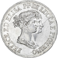 République De Lucques, Felix Et Elisa, 5 Franchi, 1808/7, Florence - Napoléonniennes