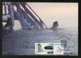 DENMARK / DANEMARK (2016) Carte Maximum Card ATM NORDIA 2016 - Jyväskylä, Finland - Sauna - Maximumkarten (MC)