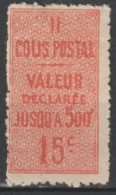 COLIS POSTAUX - 1918 - YVERT N° 30 * MLH - COTE = 20 EUR. - Ungebraucht