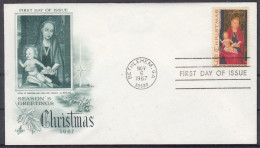 Action !! SALE !! 50 % OFF !! ⁕ USA 1967 ⁕ FDC Cover Christmas ⁕ Bethlehem First Day Of Issue - 1961-1970