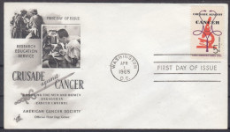 ⁕ USA 1965 ⁕ FDC Cover CANCER Crusade Against ⁕ First Day Of Issue - 1961-1970