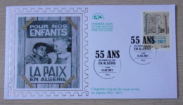 2017 FDC  Enveloppe 1er Jour 55 Ans Du Cessez Le Feu En Algérie Paris 15/03 - 2010-2019