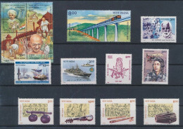 India Military Vehicles Musical Instruments Fine Lot MNH INCLUDING SE-TENANT BLOCK - Ungebraucht