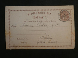 DD8  ALLEMAGNE    BELLE  CARTE  1875 OTTROTT  A  MOLHSEIM FRANCE +++AFF.  INTERESSANT+++ - Covers & Documents