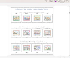 Fogli Autocostruiti Della Serie "TURISTCA" Senza Taschine - Postzegeldozen