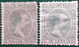 Espagne > Colonies Et Dépendances > Philipines 1891  King Alfonso XIII   Edifil N° 88 Et 91 - Philippines