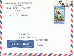 Rwanda Rwandaise Air Mail Cover Sent To Sweden - Other & Unclassified