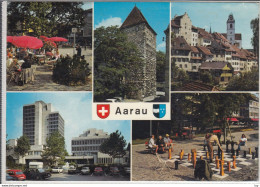 AARAU - Mehrbildkarte,  Schach, Chess  , Nice Stamp - Aarau
