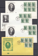 ⁕ USA 1963 ⁕ Andrew Jackson 1c. ⁕ 4v FDC Cover New York & Chicago - 1961-1970