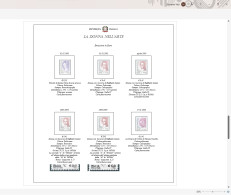 La Donna Nell'arte Serie Ordinaria, Fogli Autocostruiti. - Cajas Para Sellos