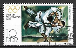 RDA   /   DDR.  -   1980.    JUDO  .   Oblitéré - Judo