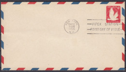 ⁕ USA 1956 ⁕ Air Mail 6c Eagle Fipex Station ⁕ FDC Stationery Cover / NEW YORK - 1951-1960