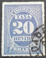 Bresil Brasil Brazil 1890 Taxe Tax Taxa Yvert 11 O Used - Strafport