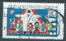 ALLEMAGNE ALEMANIA GERMANY DEUTSCHLAND BUND 1983  KIND UND STRAßENVERKEHR 80PFG USED MI 1181 YT 1013 SC 1398 SG 2031 - Gebraucht