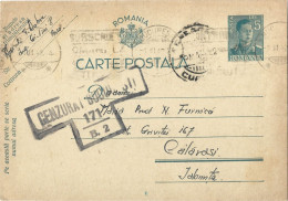 ROMANIA 1942 POSTCARD, CENSORED BUCURESTI 171 POSTCARD STATIONERY - Cartas De La Segunda Guerra Mundial