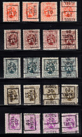 Preo's  Leeuw/Lion  "AUBEL 30"  OCVB 5607, 5672, 5738, 5803, 5868 - Rollo De Sellos 1930-..