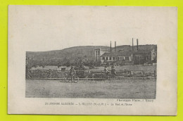 54 MILLERY Vers Dieulouard N°5 Le Pont Et L'Usine En 1917 VOIR ZOOMS Personnages à Vélo Phototypie Fiacre Nancy VOIR DOS - Dieulouard