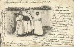 Spahis Et Ses Femmes , Tocqueville 14 Août 1903 , Carte Précurseur ; سباهيس ونسائه ، خريطة السلائف , µ - Mannen