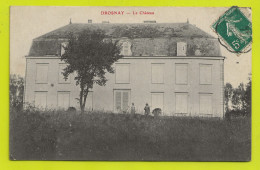 51 DROSNAY Vers St Rémy En Bouzemont Outine Le Château VOIR ZOOM Homme Avec Faux Sur L'épaule VOIR DOS En 1912 - Saint Remy En Bouzemont