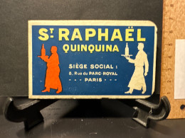 Carnet Publicitaire St Raphaël Quinquina 1929 - Alcoholes