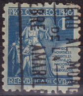 Cuba (Bienfaisance) YT B3 Mi Z3 Année 1940 (Used °) Enfant - Arme - Epée - Bouclier - Tuberculose - Beneficenza