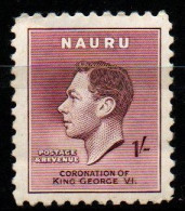 NAURU - 1937 - EFFIGIE DEL RE GIORGIO VI - MNH - Nauru