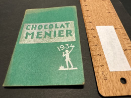 Carnet Publicitaire Chocolat Menier 1934 - Chocolate