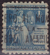 Cuba (Bienfaisance) YT B3 Mi Z3 Année 1940 (Used °) Enfant - Arme - Epée - Bouclier - Tuberculose - Charity Issues