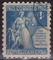 Cuba (Bienfaisance) YT B3 Mi Z3 Année 1940 (Used °) Enfant - Arme - Epée - Bouclier - Tuberculose - Wohlfahrtsmarken