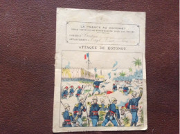 COUVERTURE DE CAHIER  La France Au Dahomey  ATTAQUE DE KOTONOU - Schutzumschläge