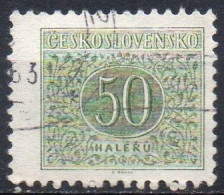 TCHECOSLOVAQUIE N° Taxe 95 O Y&T 1963 Nombre 50 - Postage Due